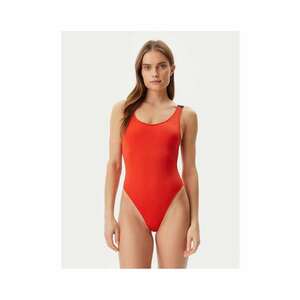 Costum de baie dama rosu - intreg - imagine