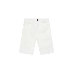 Pantaloni scurti din denim baiat alb - imagine