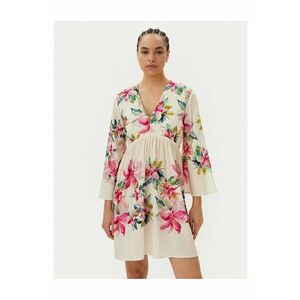 Rochie de vara de ecru - model floral imagine