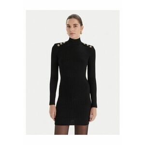 Rochie tricotata de dama neagra imagine