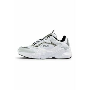 Pantofi sport din material textil cu garnituri din piele ecologica Collene A - Alb/Negru imagine