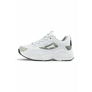 Pantofi sport demi-wedge din piele ecologica - Alb imagine