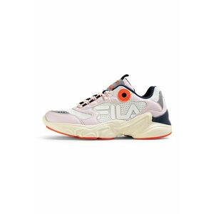 Pantofi sport cu insertii din piele ecologica - Negru/Alb murdar imagine