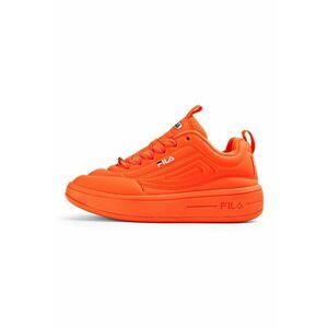 Pantofi sport flatform din piele ecologica cu logo Superbubble - Portocaliu imagine