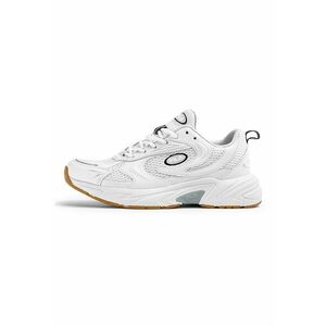 Pantofi sport demi-wedge din piele ecologica Kreatix - Alb murdar imagine