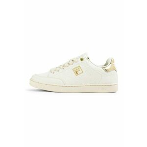 Pantofi sport din piele ecologica cu logo Courtbay - Auriu/Alb murdar imagine
