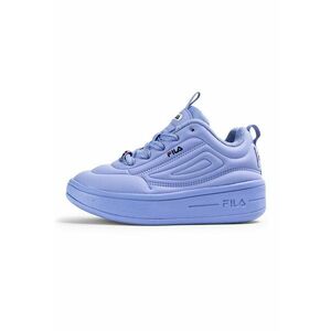 Pantofi sport wedge de piele ecologica Superbubble - Albastru lavanda imagine
