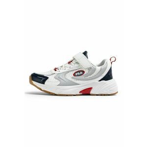 Pantofi sport wedge cu insertii de plasa Kreatix - Rosu/Alb/Gri carbune/Gri imagine