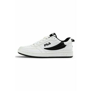 Pantofi sport de piele ecologica cu detalii perforate Rega - Negru/Negru stins/Alb optic imagine