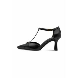 Pantofi de piele cu varf ascutit - Negru imagine