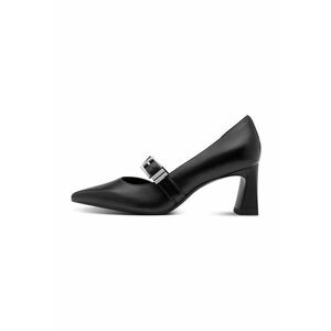 Pantofi de piele cu varf ascutit - Negru imagine
