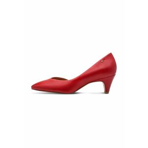 Pantofi de piele cu decupaj lateral - Rosu imagine