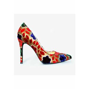 Pantofi Stiletto din material textil - Bonifa - Multicolor imagine
