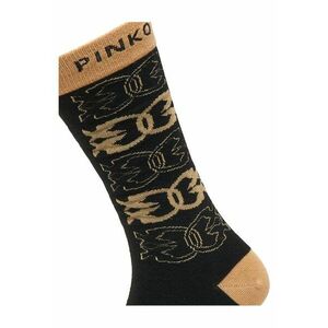 Sosete dama model Monaco - lungi - Nero/Cammello - 106054 A2ZG imagine