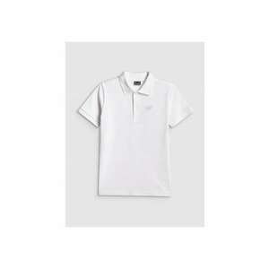 Tricou polo copii - alb - bumbac imagine
