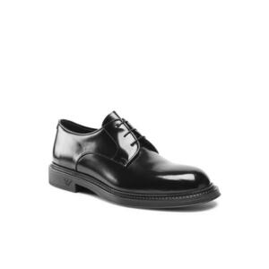 Pantofi barbati - piele naturala - negru - Negru imagine
