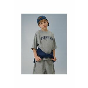 Tricou pentru copii - lejer - gri - bumbac imagine