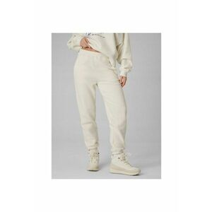Pantaloni sport dama - jogger - bej - bumbac imagine