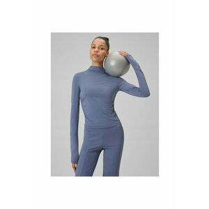 Bluza sport dama maneca lunga - albastru - slim - uscare rapida imagine
