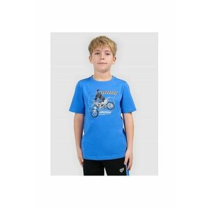 Tricou copii albastru - regular - bumbac - pentru baieti imagine