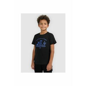 Tricou copii - junior - bumbac moale - negru - imprimeu imagine