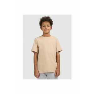 Tricou regular - baieti - bumbac - bej imagine