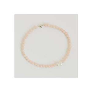 Colier cu accesorii cupru si pietre semipretioase - handmade - culoare somon imagine