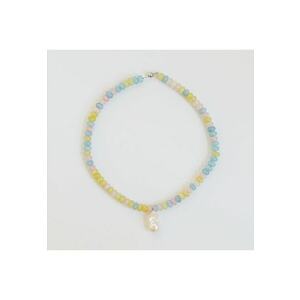 Colier - handmade - pietre semipretioase jad - perla baroca - argint 925 imagine