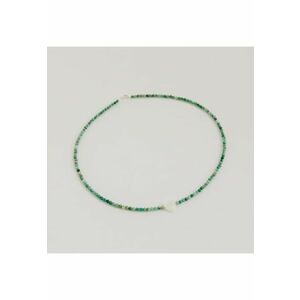 Colier handmade pietre semipretioase crisocola - argint - culoare verde imagine