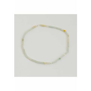 Colier argint 925 - pietre semipretioase Amazonit - perla sidef - albastru - alb imagine