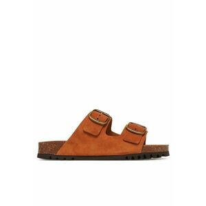 Papuci dama Josephine - din piele naturala - culoare cognac imagine
