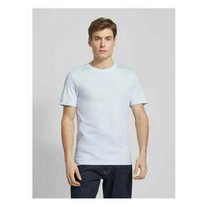 Tricou regular fit din bumbac - Albastru deschis imagine