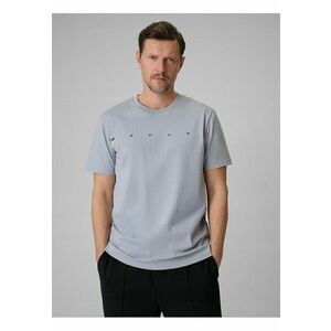 Tricou barbat - gri - bumbac - regular - imprimeu imagine