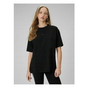 Tricou dama negru - bumbac - croiala larga - design clasic imagine
