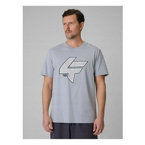 Tricou barbatesc gri - bumbac - croiala lejera imagine