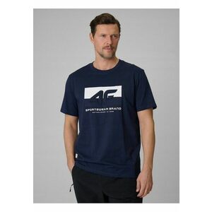 Tricou cu imprimeu 3D - bleumarin - regular - Bleumarin imagine