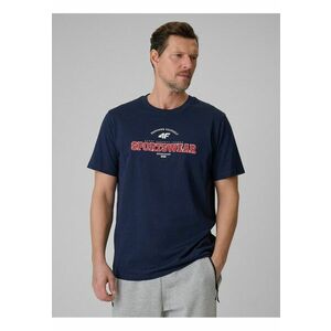 Tricou bleumarin cu imprimeu - Bleumarin imagine