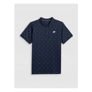Tricou barbati - polo bumbac - confortabil - Bleumarin imagine