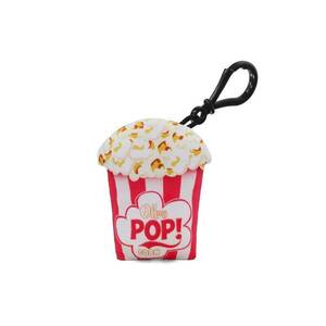 Breloc textil cu model popcorn - rosu - 14 -5x5cm imagine