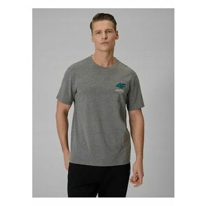 Tricou barbati - gri - din bumbac - regular - confortabil imagine