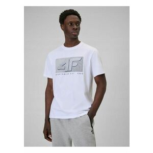 Tricou barbati alb - din bumbac - regular - cu imprimeu imagine