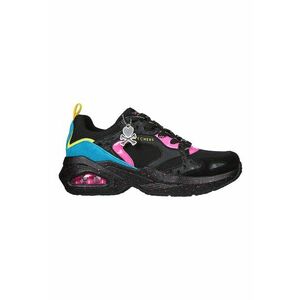 Pantofi sport cu insertii de piele intoarsa Uno Tokiglow - Negru/Roz imagine
