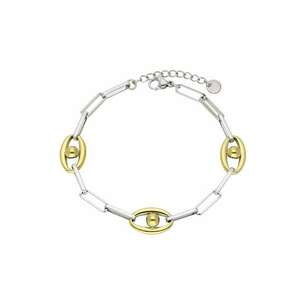 Bratara Bicolora Inox 6061 - Argintiu/Auriu imagine