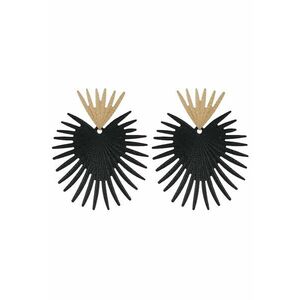 Cercei Lungi 5953 - Negru/Auriu imagine