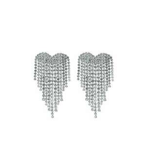Cercei Eleganti 5750 - Argintiu - lungime 6 - 3 cm imagine