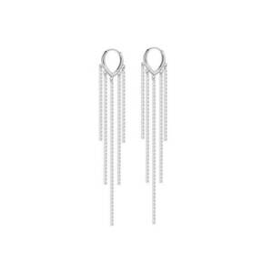 Cercei Eleganti 5734 - Argintiu - lungime 8.3 cm imagine