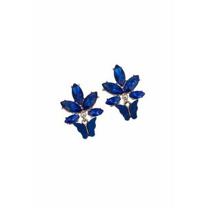 Cercei Cristal 4381 - Albastru - lungime 3.6 cm imagine