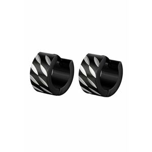 Cercei eleganti 3893 din otel inoxidabil - Negru imagine
