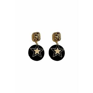 Cercei stea 4138 - Negru - lungime 4.5 cm imagine