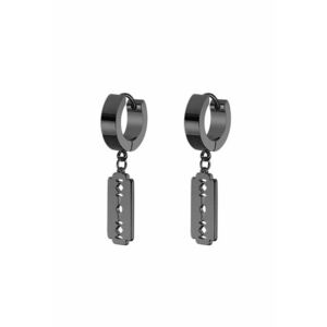 Cercei 3885 inox - Negru - Lama imagine